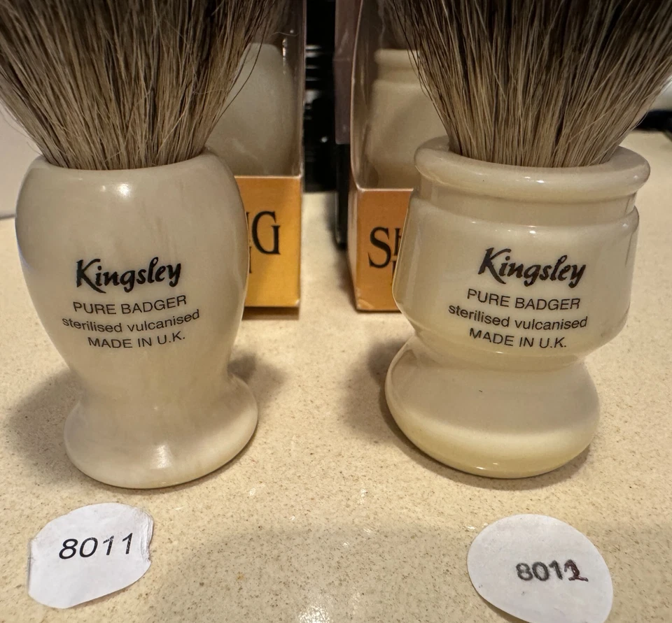 Kingsley Badger Shave Brush SB-8011 & 840  Pure Badger  Or  Pure Bristle Choose Foto 3 de 4