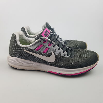 Women's NIKE 'Zoom Structure 20' Sz 7.5 US Runners Grey VGCon | 3+ Extra 10% Off