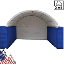 20*20ft 20*40ft Shipping Container Canopy Canvas Fabric Building w/o End Wall