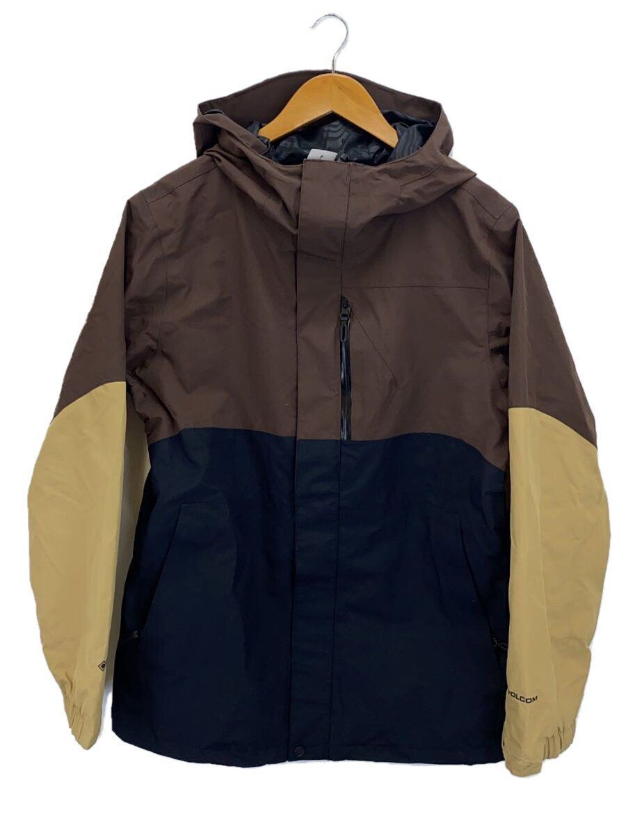 VOLCOM G065206 Nylon Jacket M Gore-Tex Black x Brown Beige Used
