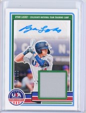 2023 Panini USA Stars & Stripes RYAN LASKO Jersey AUTO Autograph RC Rookie /200