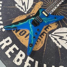 Guitarra Eléctrica Azul Dimedean 6 Cuerdas Cuerpo Lightning con Floyd Envío Gratis