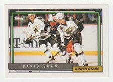 David Shaw - Minnesota North Stars (NHL Hockey Card) 1992-93 Topps # 420 - Mint