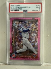 2025 Topps Series 1 - Future Stars Pete Crow-Armstrong #290 Pink Holo Foil