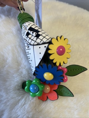 New Kate Spade Fresh Picks Flower Bouquet Bag Charm Keychain Key