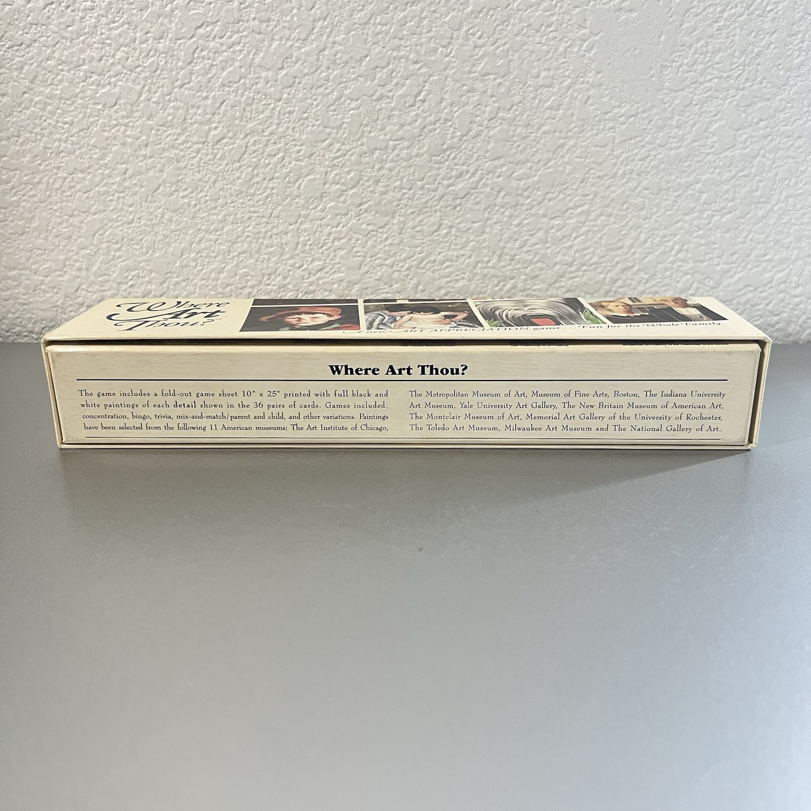 Where Art Thou? An Art Appreciation Game...Fun for the Whole Family - WJ Fantasy