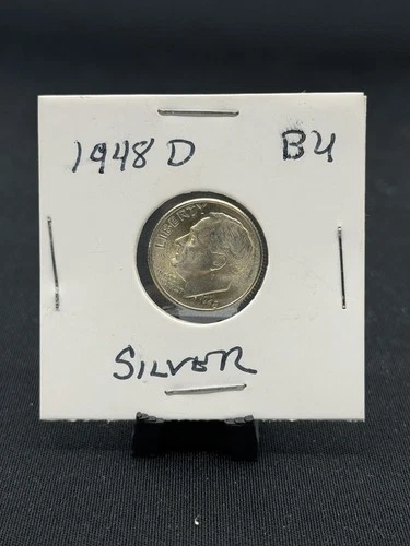 1948 D Roosevelt Dime 10¢ - BU - Choice to Gem Uncirculated