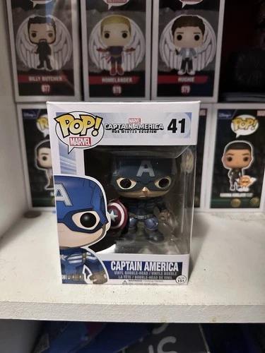 Funko Pop MARVEL Captain America #41, The Winter Soldier with protector
