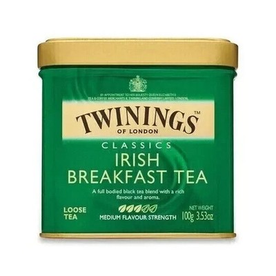 2x Twinings Irish Breakfast Loose Tea Caddy 100g Loose Tea