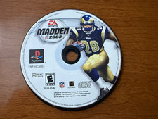Madden NFL 2003 (PS1 PlayStation 1, 2002) NO TRACKING - DISC ONLY