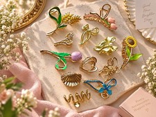 Trendy Metal Hair Claws pack of 12 pcs different designs   