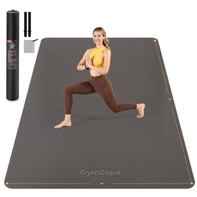 GymCope Extra Large Yoga Mat â€“ 72x48 or 78x57, Non-Slip TPE