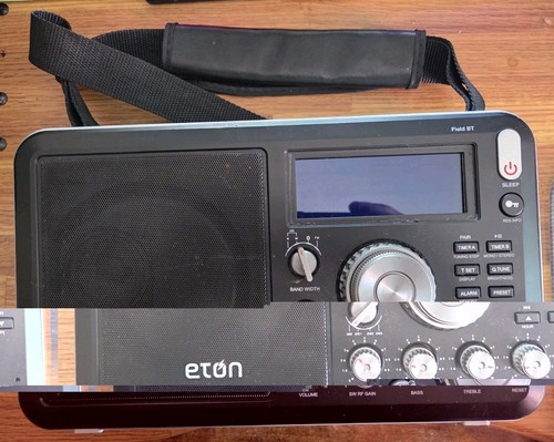 Eton Field BT Grundig Edition AM/FM Shortwave Radio Bluetooth With Power Adapter