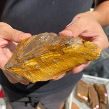 1.4lb natural tiger's eye stone quartz crystal rough mineral specimen healing