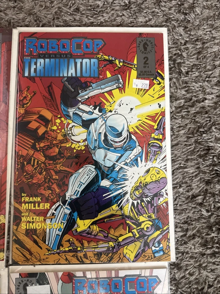 ROBOCOP VS TERMINATOR #1-4 Dark Horse Comics (1992) Complete Set w/inserts - Image 3 of 4