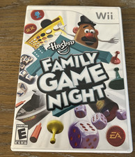 Hasbro Family Game Night (Nintendo Wii) Complete in Box CIB w/manual           C