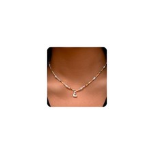 Initial Necklace for Girls Gifts - Letter Necklace Initial E Necklace for Gir...