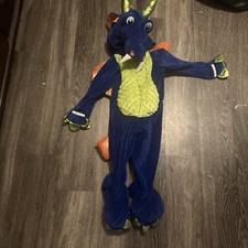 Spooked Plush Blue Dragon Halloween Costume Toddlers 2T Size 2-3 years