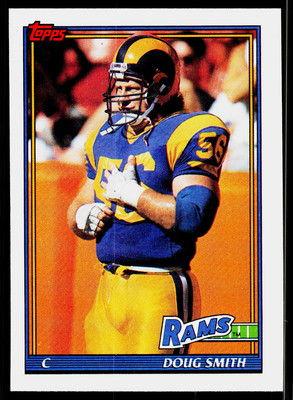 Doug Smith, 1991 Topps, #537, Los Angeles Rams,