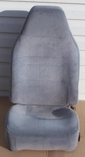 92-96 Ford F150 F250 F350 Driver Front Bucket Seat Assembly Oem Gray Cloth Nice
