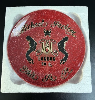 MICHAEL JACKSON LONDON 50 O2 TOUR 2009 COLLECTORS PLATE THIS IS IT AEG BRAVADO