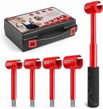 4 in 1 Door Hinge Adjustment Tool Kit Multi-Size Gap Adjusting Wrench... 