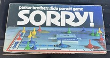 Sorry! Board Game 1972 A Parker Brothers Game Vintage