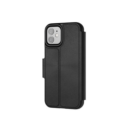 tech21 EvoLite Schutzhülle für iPhone 12-3, Kartenfach, Fallschutz, Schwarz