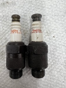 Maytag Script Twin Cylinder 72 Gas Engine Spark Plugs Hit Miss Engine Motor