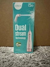 COSLUS Water Dental Flosser Teeth Pick: Portable Cordless Oral Irrigator Pink