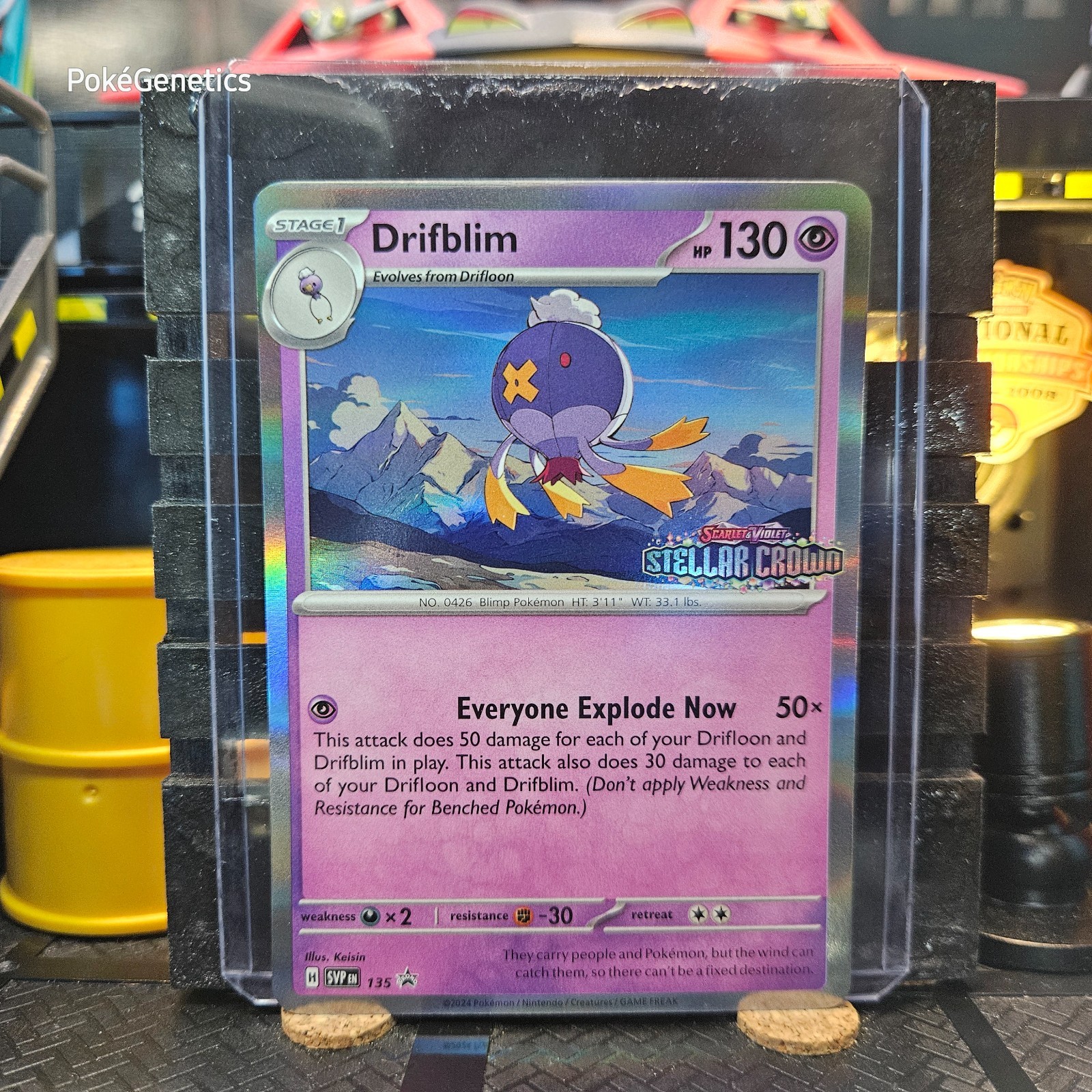 Drifblim Prerelease Stellar Crown Holo Promo Pokémon TCG SVP 135 Scarlet Violet