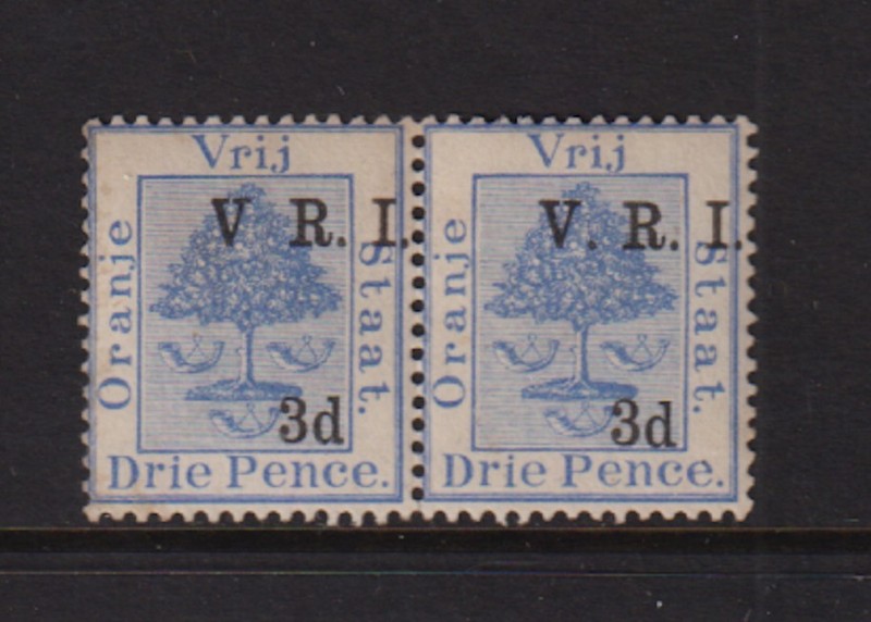 Orange River Colony - #48, #48a unused pair, cat. $ 28.25