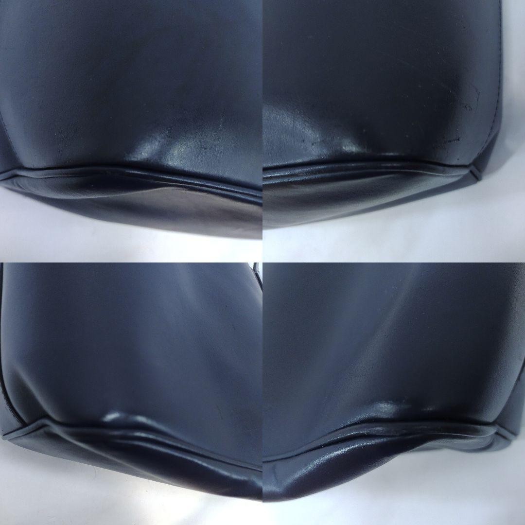 Givenchy Tote Bag Leather and PVC Large Logo A4 Size Shoulder Strap Navy Blue thumbnail 7