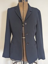 Zara Navy Blue Blazer Jacket Women Size 6 Tailored Classic Normcore Corporate