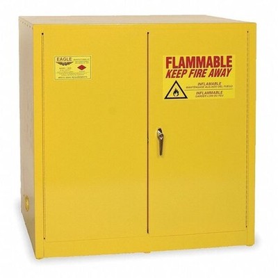Eagle Mfg 1964X Hazardous Material Storage Cabinet, 60 Gal, 1 Shelves, Steel,