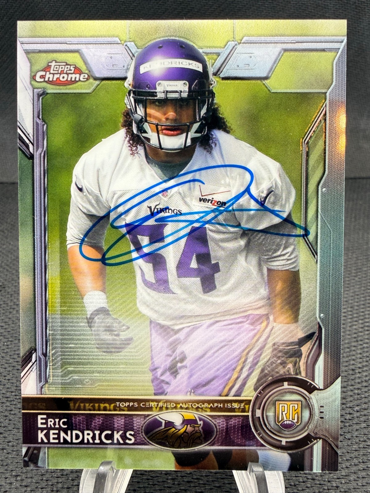 2015 Topps Chrome Rookies Eric Kendricks Auto RC #181