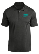 Storm Teal Prime Polo Black Heather Bowling Shirt