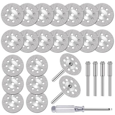 Diamanttrennscheiben 22mm Set 20x Fein 0,6mm Dicke kompatibel Dremel/WEN