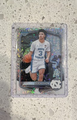2025-26 Bowman Basketball Mini Diamond Derek Dixon #BCP-37 UNC