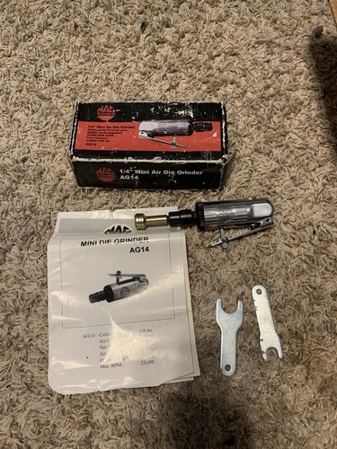Mac Tools AG14 1/4" Collet Straight Air Die Grinder Slightly Used