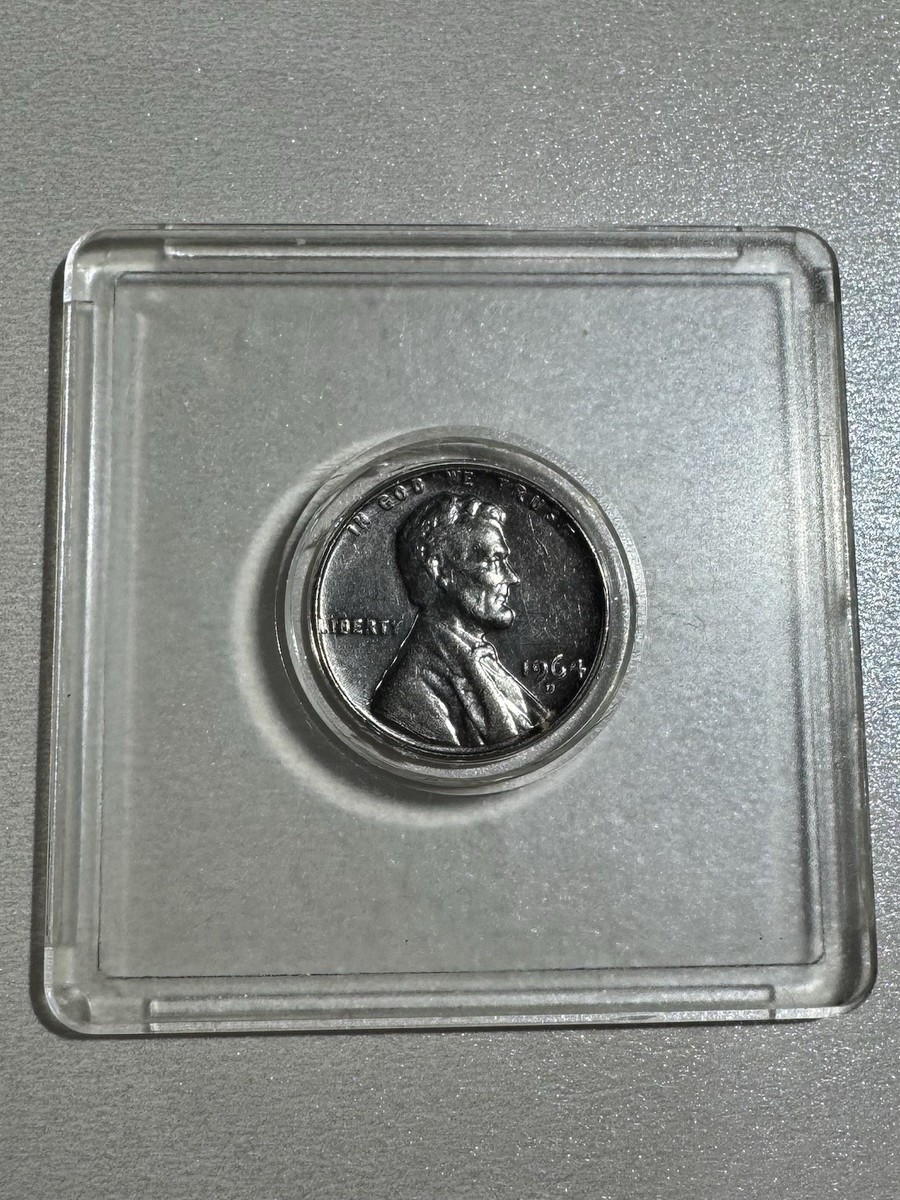 Rare 1964 D Mint Mark Lincoln Penny – Silver Appearance–Unique