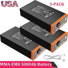 3-PACK 5000mAh Battery for Moultrie Cellular Trail Cameras Edge 2/Edge 2 Pro