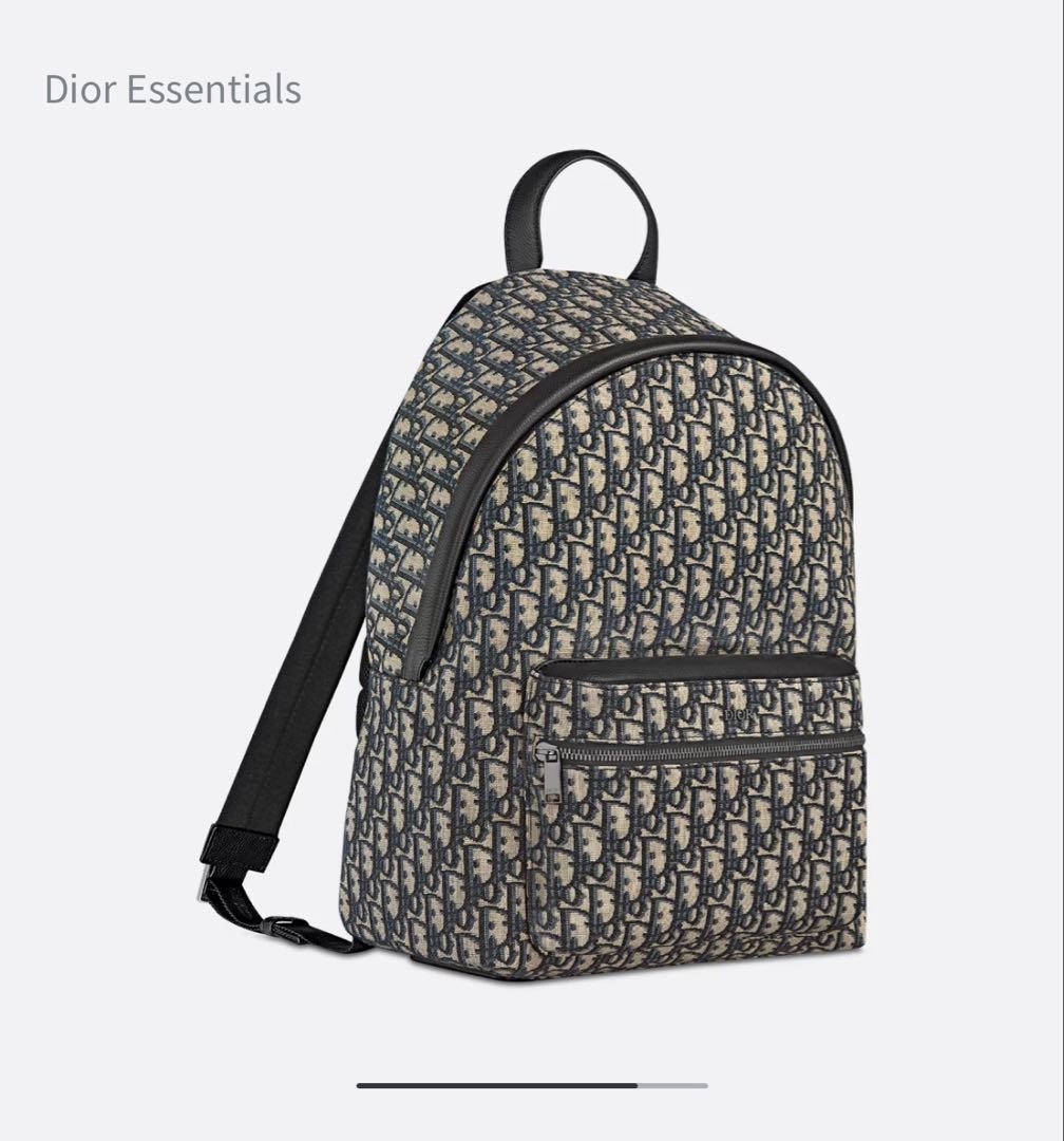 Dior Oblique Allover Pattern Backpack Rucksack Na… - image 7