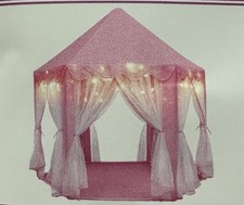 Princess Tent Girls Large Playhouse Kids Castle Play Tent with Star Lights NEW