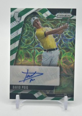  David Puig AUTO NUMBERED(/5) GREEN&WHITE SCOPE #SIG-DPU 2025 Prizm CASE HIT 