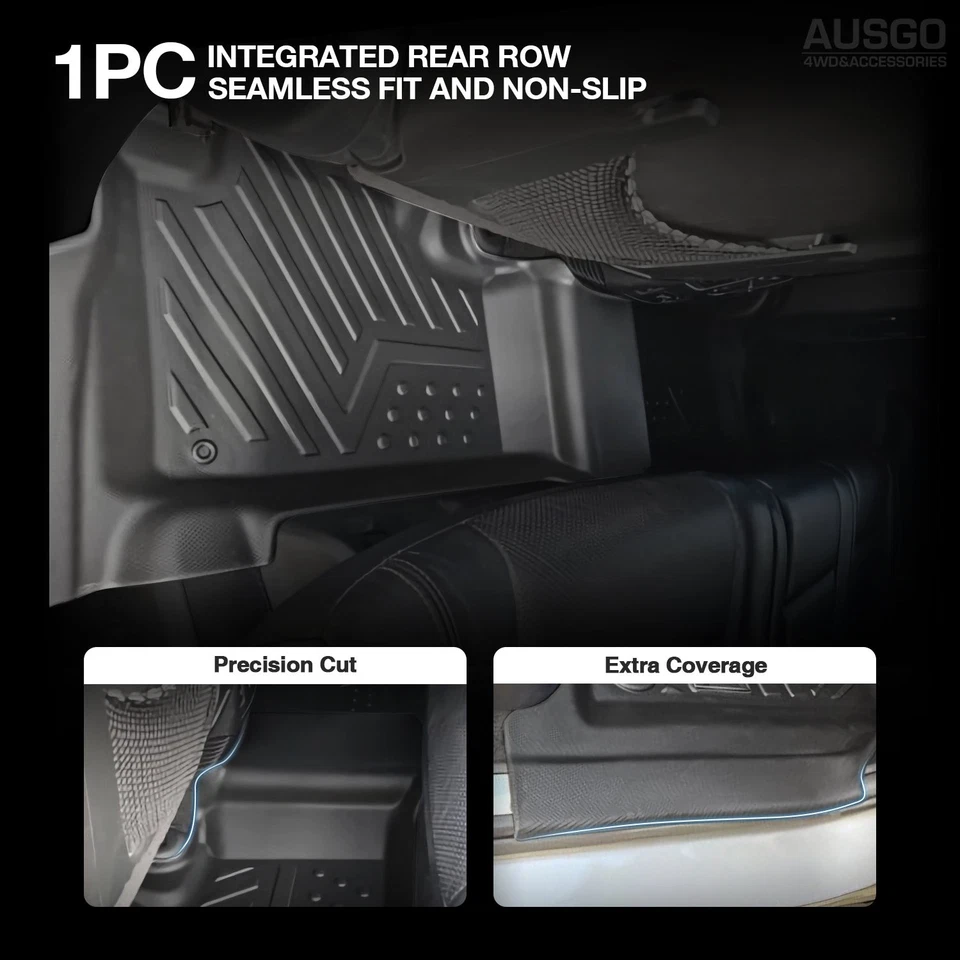 AUSGO Floor Mats Boot Liner Set for Jeep Grand Cherokee WK 2010-2021 - image 3 of 4