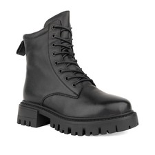 Grüner Schuhe Munich Damen Schwarze Lederstiefeletten Freizeit GRU6594-25246BLK