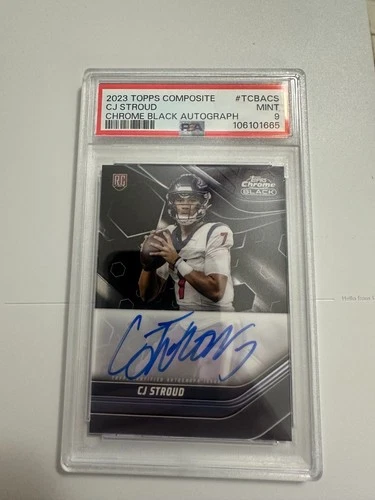 2023 Topps Chrome Black C.J. Stroud Rookie Auto #TCBA-CS PSA 9 MINT Autograph