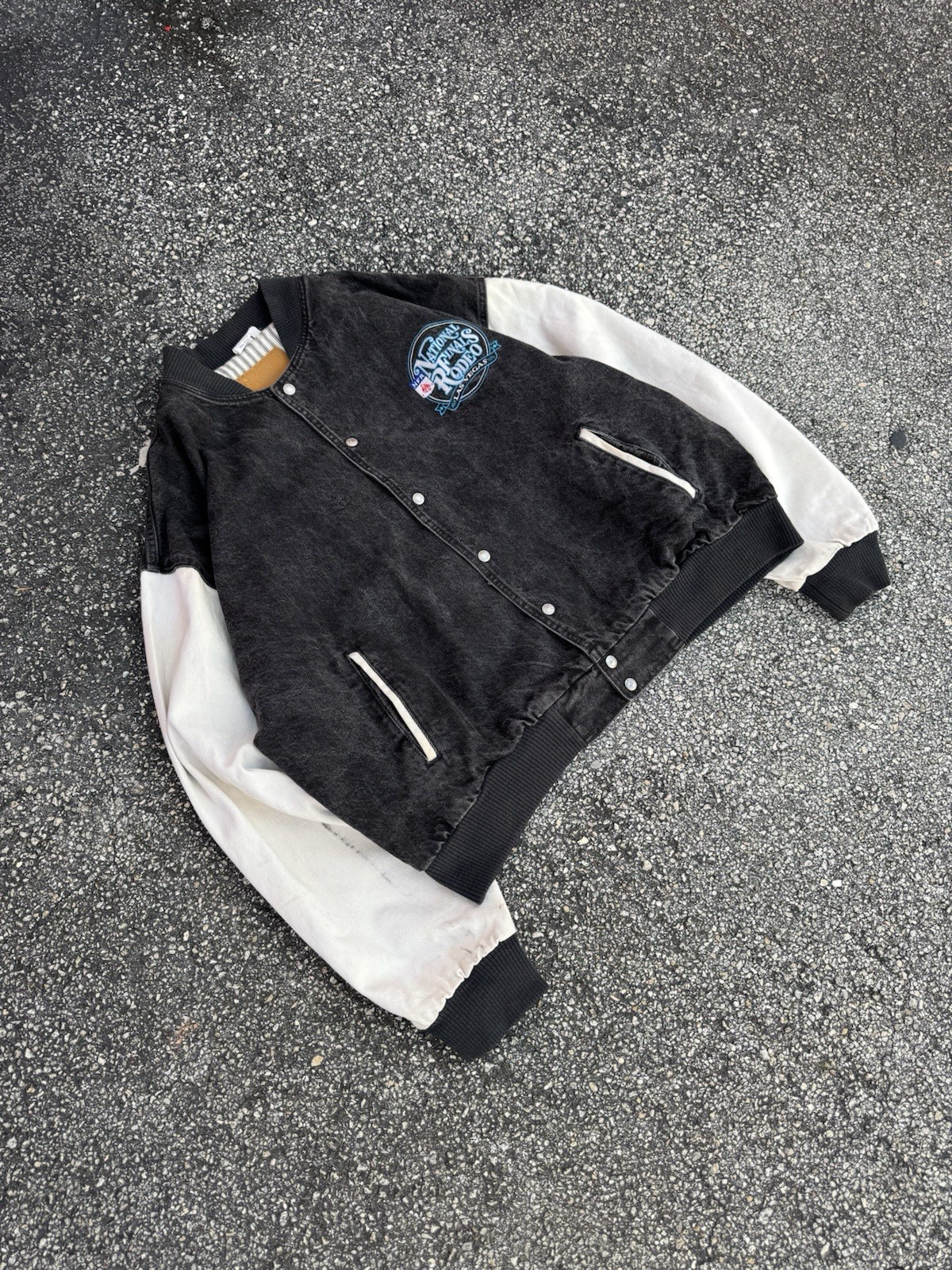 Black Varsity Jacket (L) - image 1