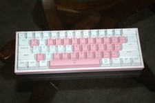 Redragon Fizz RGB Wired Mechanical Gaming Keyboard New Pink 61-Key Compact 60 